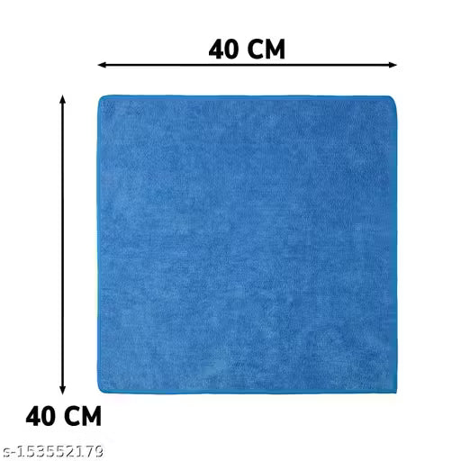 Trosskart Microfiber Towel For Car 40*40 Cm Cloth Kitchen For Hair Face Cleaning Towels Clothes 280 Gsm Cloths For Women & Men Pack Of 6